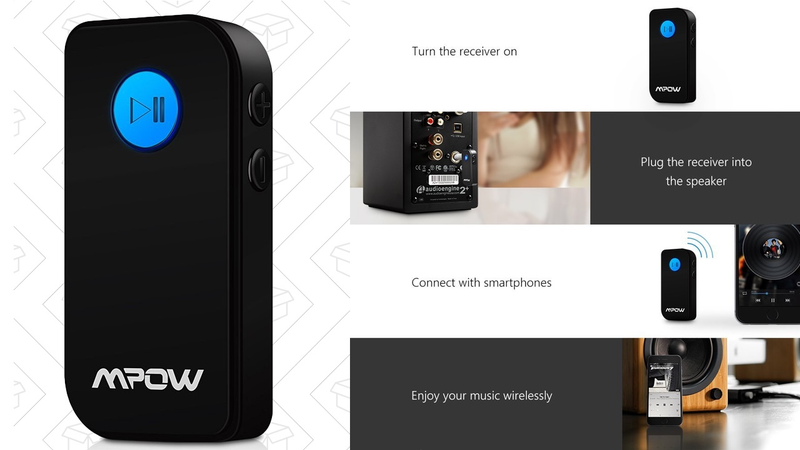 Mpow Bluetooth Receiver, $8 with code ZBKGIAR2